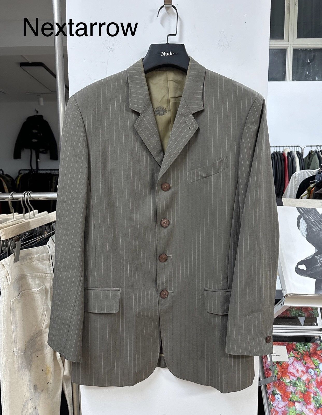 Jean Paul Gaultier Jean Paul Gaultier Nylon wool blend striped  