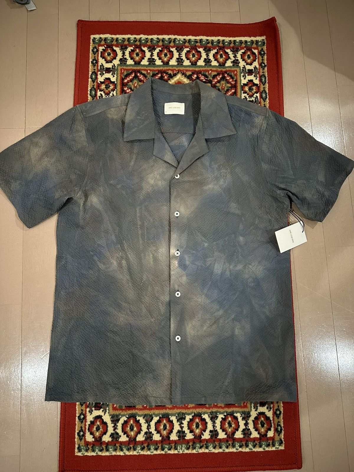 Aime Leon Dore Aime Leon Dore Tie Dye Seersucker Leisure shirt Size US M / EU 48-50 / 2 - 1 Thumbnail