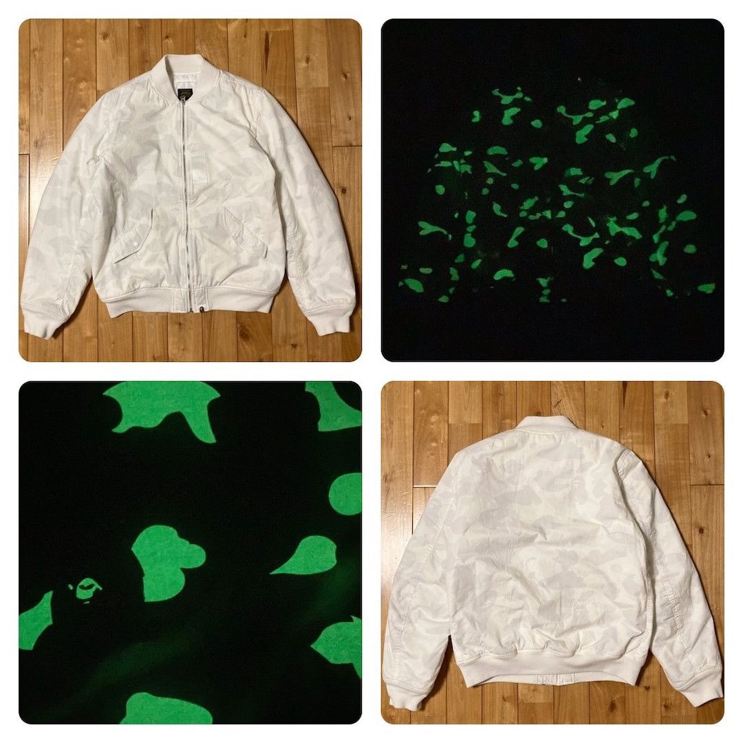 Bape 💫Glow in the dark💫 BAPE City Camo MA-1 bomber jacket APE Size US M / EU 48-50 / 2 - 1 Thumbnail