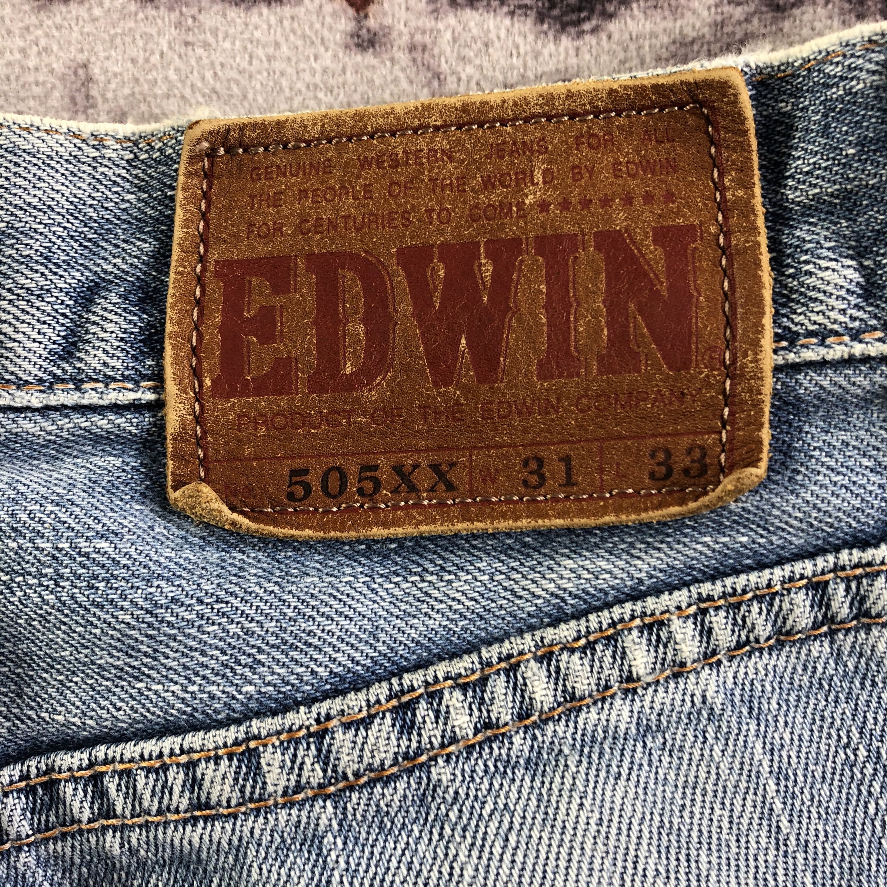 Edwin Vintage Light Wash Edwin 505 Selvedge Jeans-JM3577 Size US 32 / EU 48 - 6 Thumbnail
