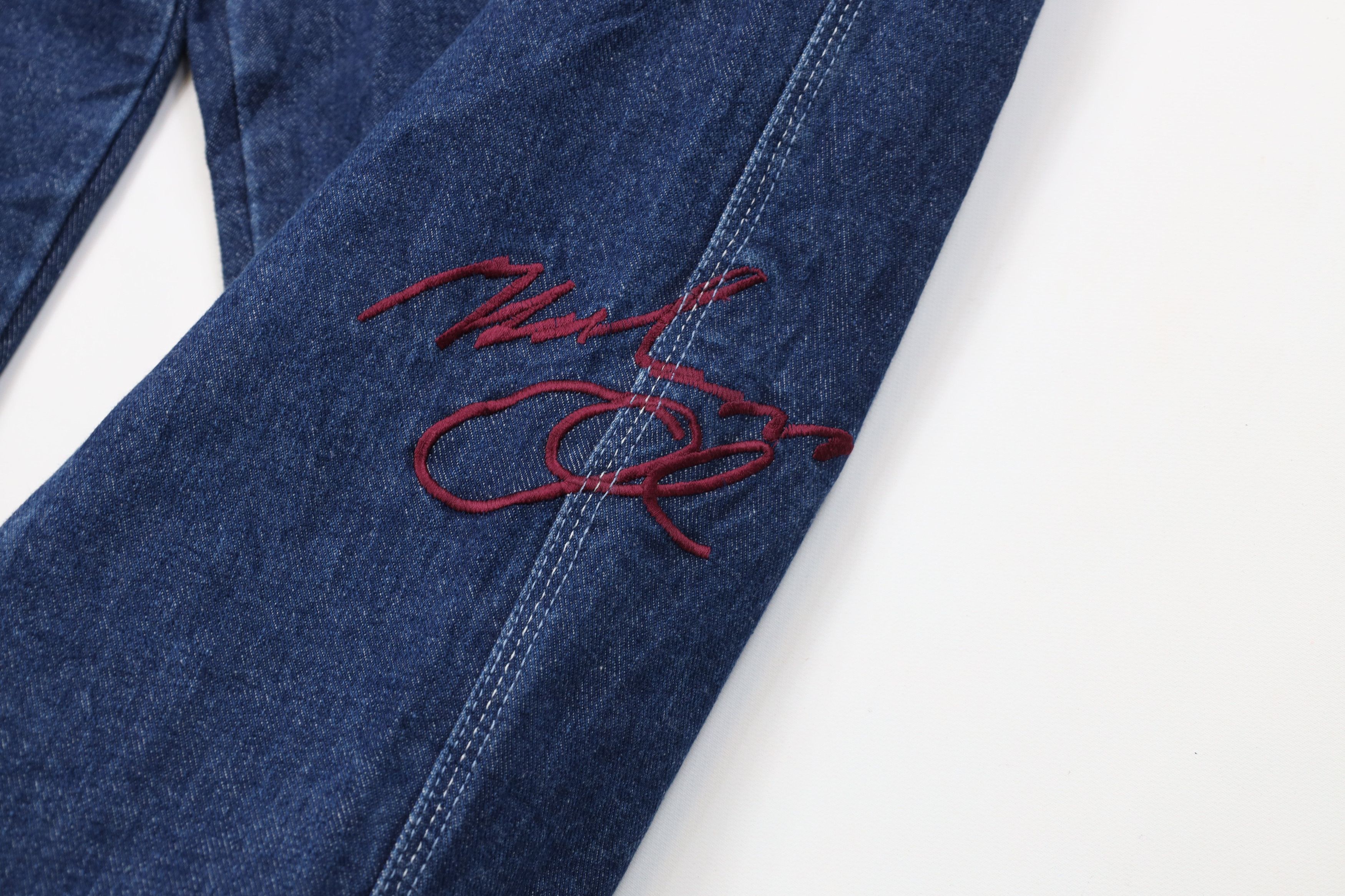 Fubu Vintage Y2K FUBU Muhammad Ali Wide Leg Denim Jeans Blue Size US 42 / EU 58 - 7 Thumbnail