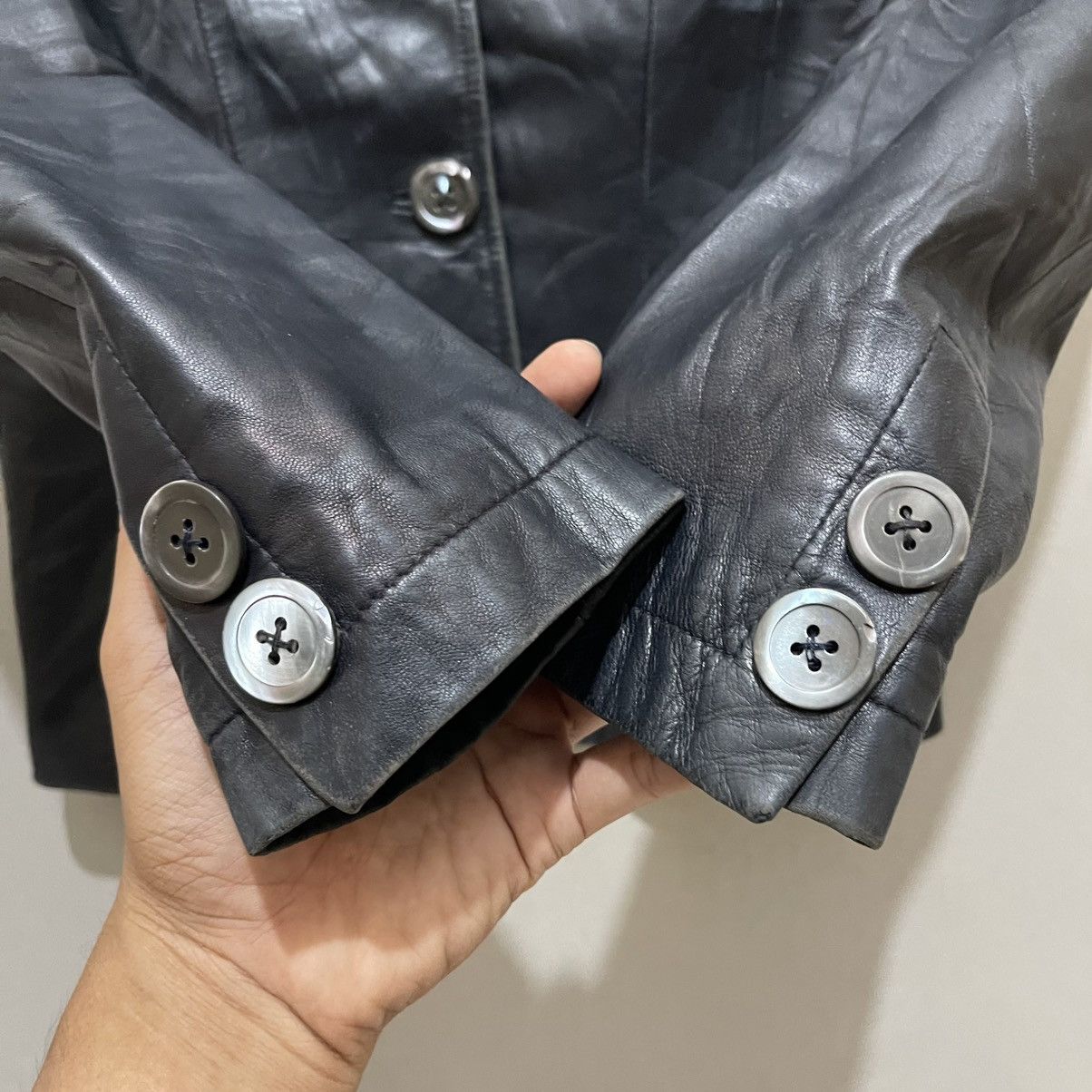 Coach COACH Leatherware Genuine Leather Button Jacket Size S / US 4 / IT 40 - 23 Thumbnail