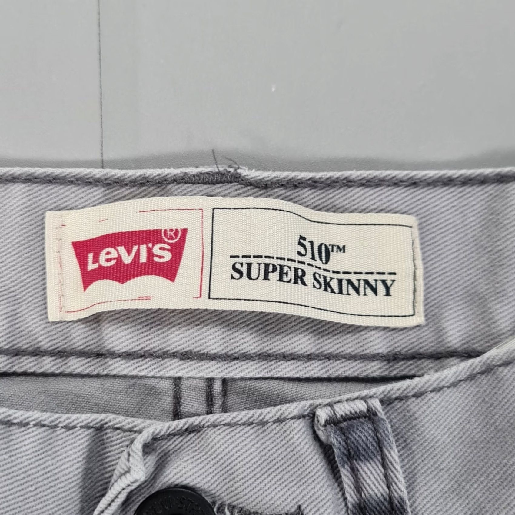 Levi's Levi's 510 Womens Jeans Grey W28 L28 Super Skinny Stretch Denim 5 Pocket Regular Size Levi's Womens Jeans Mens Womens Size 28" / US 6 / IT 42 - 4 Thumbnail