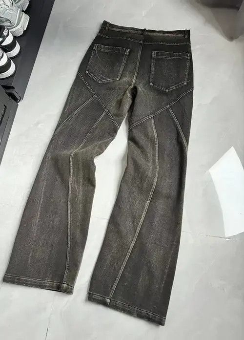 Japanese Brand × Jean Vintage Washed Black Micro Flare Jeans Size US 32 / EU 48 - 2 Thumbnail