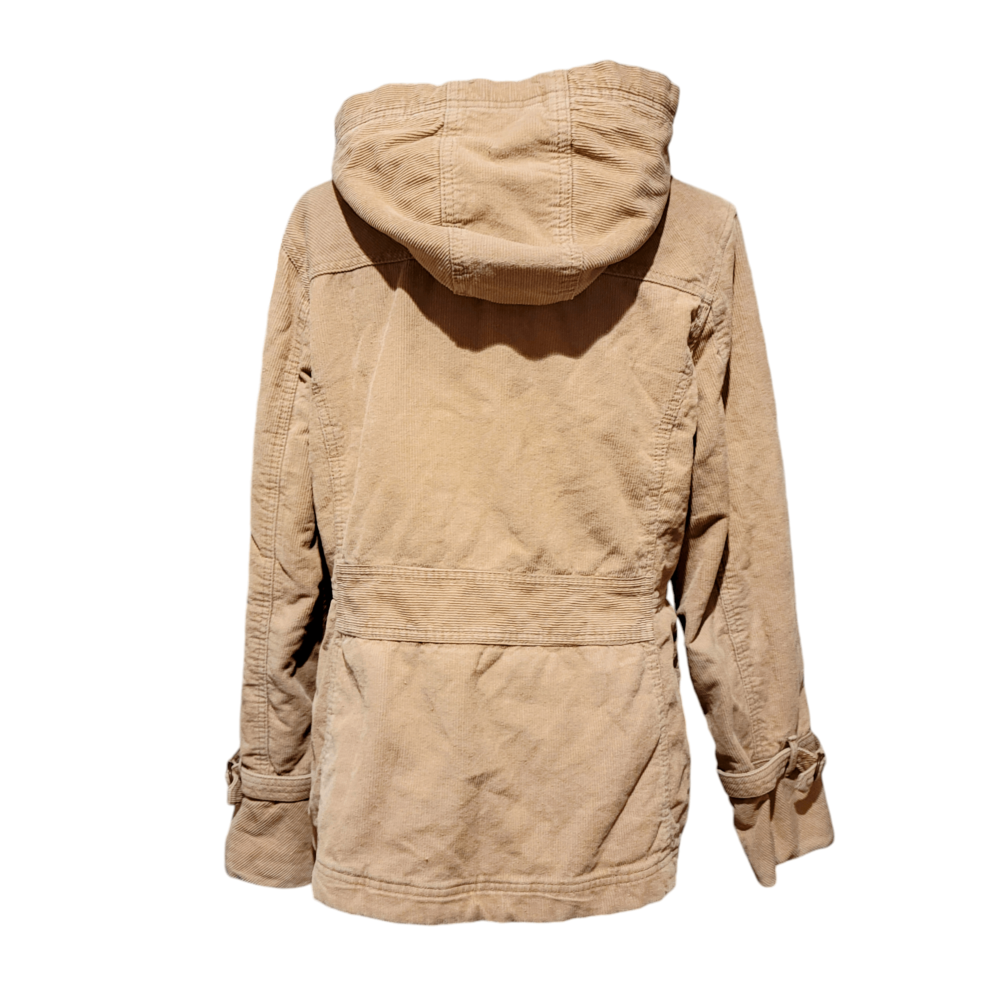 Sonoma Sonoma Soft Tan Corduroy Teddy Hooded Utility Cargo Jacket Size L / US 10 / IT 46 - 10 Thumbnail