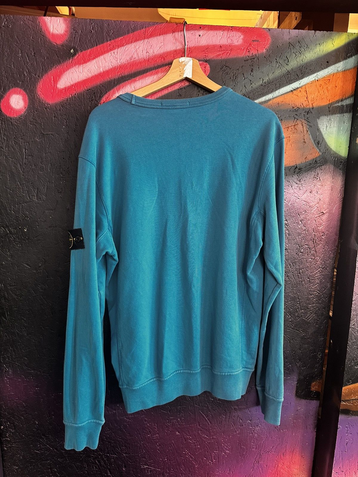 Stone Island Classic Stone Island crewneck turquoise Size US XL / EU 56 / 4 - 2 Thumbnail