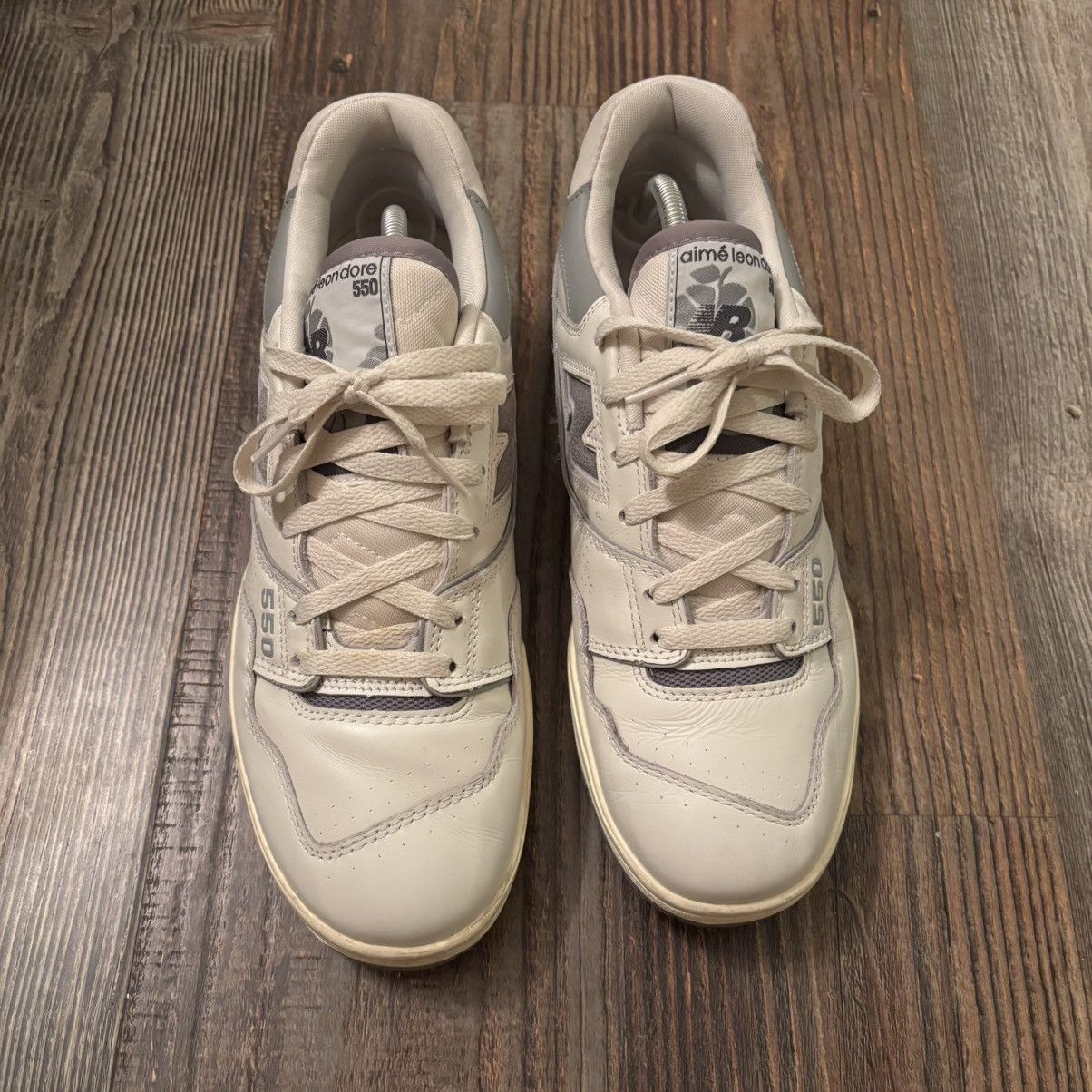New Balance New Balance x Aime Leon Dore 550 White Grey Size US 10.5 / EU 43-44 - 3 Thumbnail