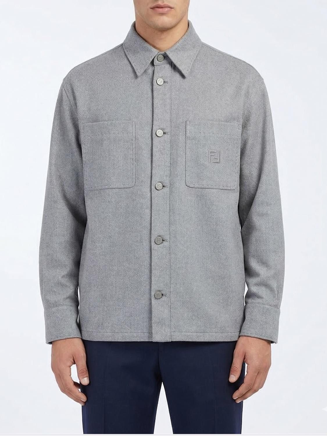 Fendi Fendi Jacket Men Grey Size US M / EU 48-50 / 2 - 1 Thumbnail