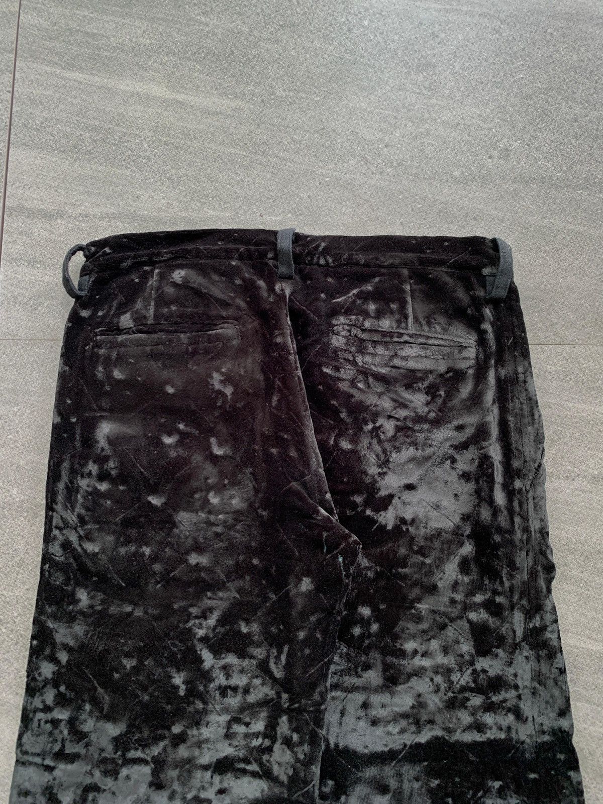 Yohji Yamamoto Velvet Patterned Trousers Size US 29 - 8 Thumbnail