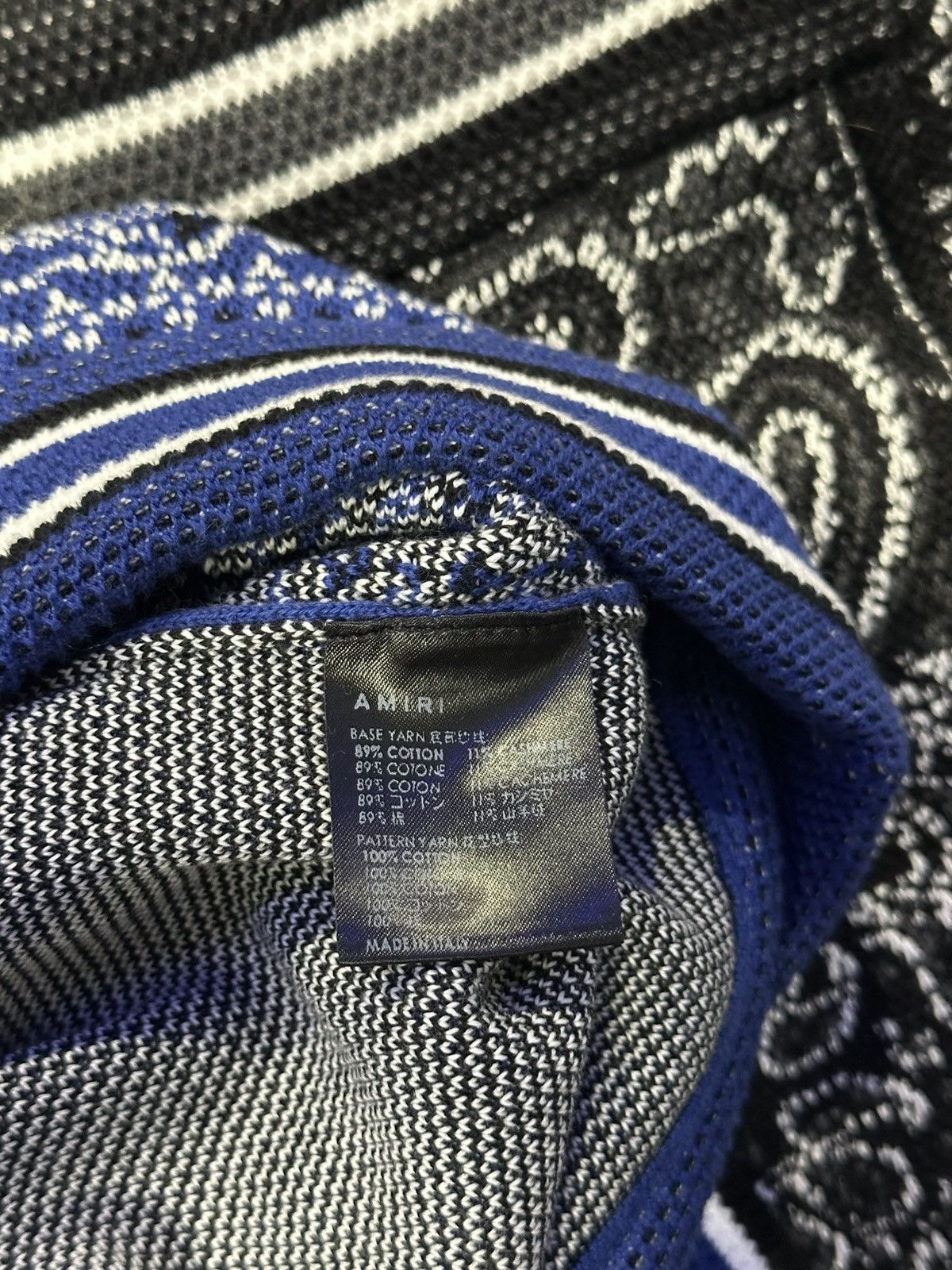 Amiri Amiri “Bandana” Blue/Black shorts small Size US 30 / EU 46 - 3 Thumbnail