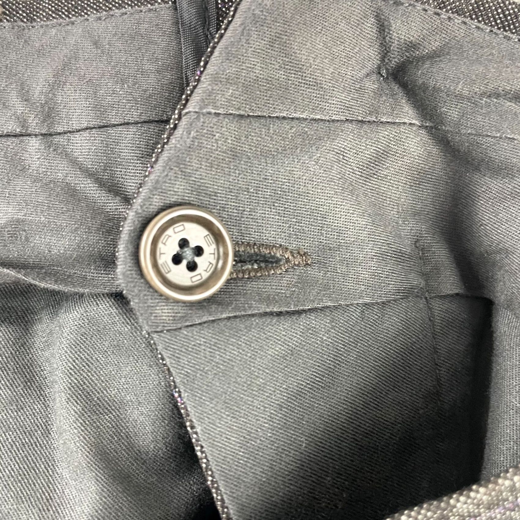 Etro ETRO Milano Pants Men 50 Grey Check Wool Trousers Made in Italy 32x29 Slim Straight Dress Pants Mens Size US 32 / EU 48 - 3 Thumbnail