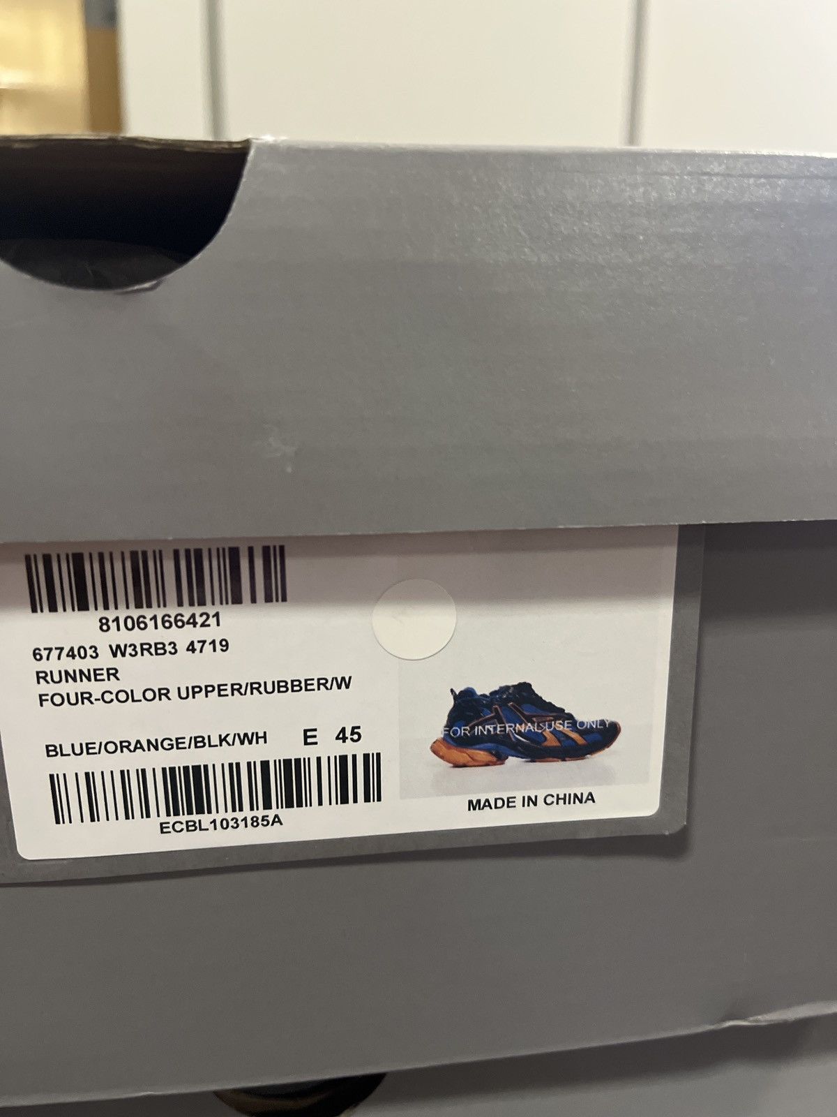 Balenciaga o1rshd1 Q:2 / Caged Runners Knicks Color Way in Multicolor Size US 12 / EU 45 - 13 Thumbnail