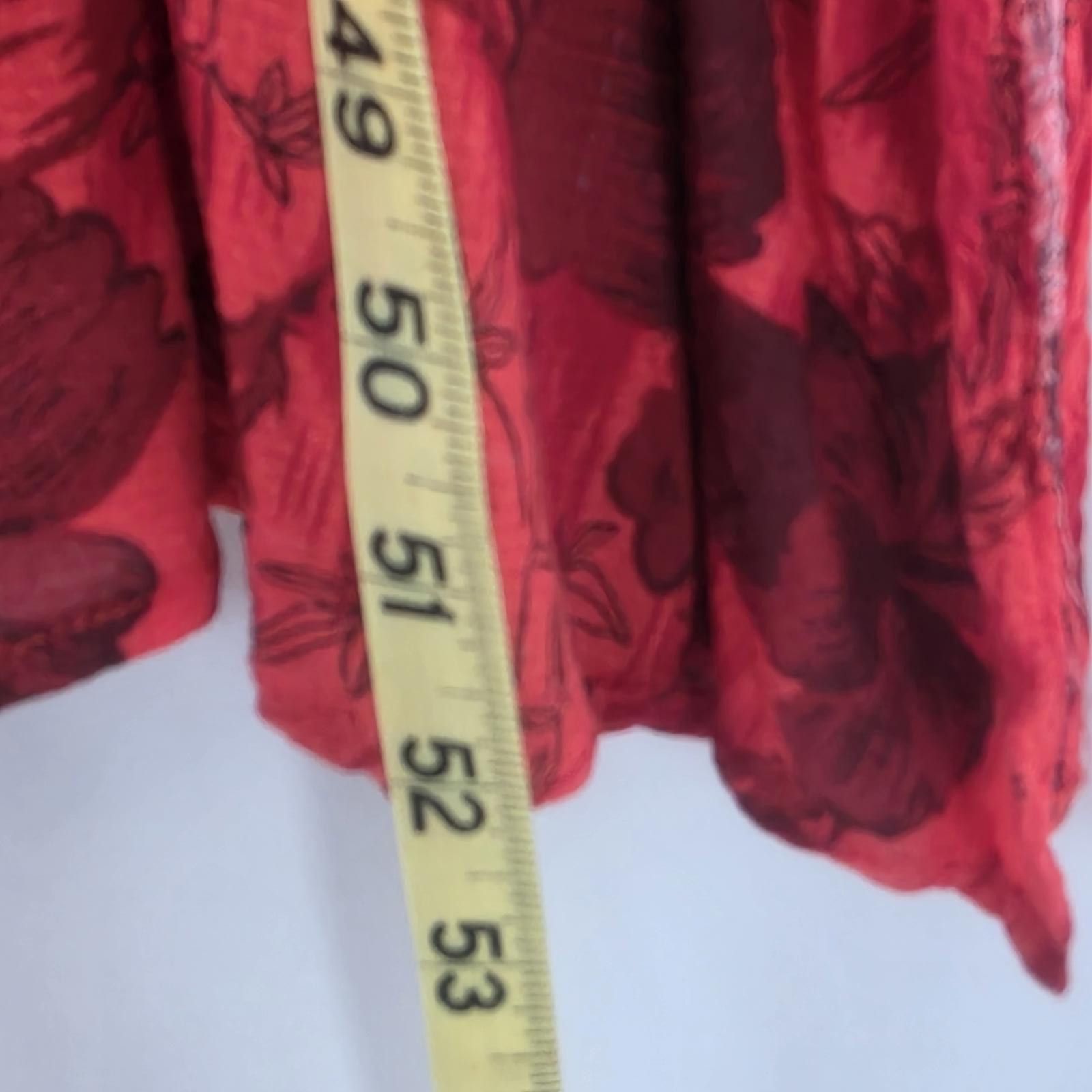 Unknown London King Louie Hazel Marlow Midi Dress in Fiery Red - XL Size M / US 6-8 / IT 42-44 - 4 Thumbnail