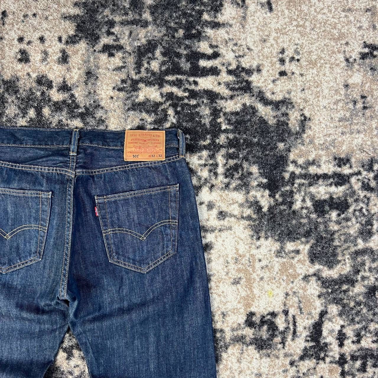 Levi's 501 Levis Blue Denim Tapered Fit Denim Jeans Size US 32 / EU 48 - 3 Thumbnail