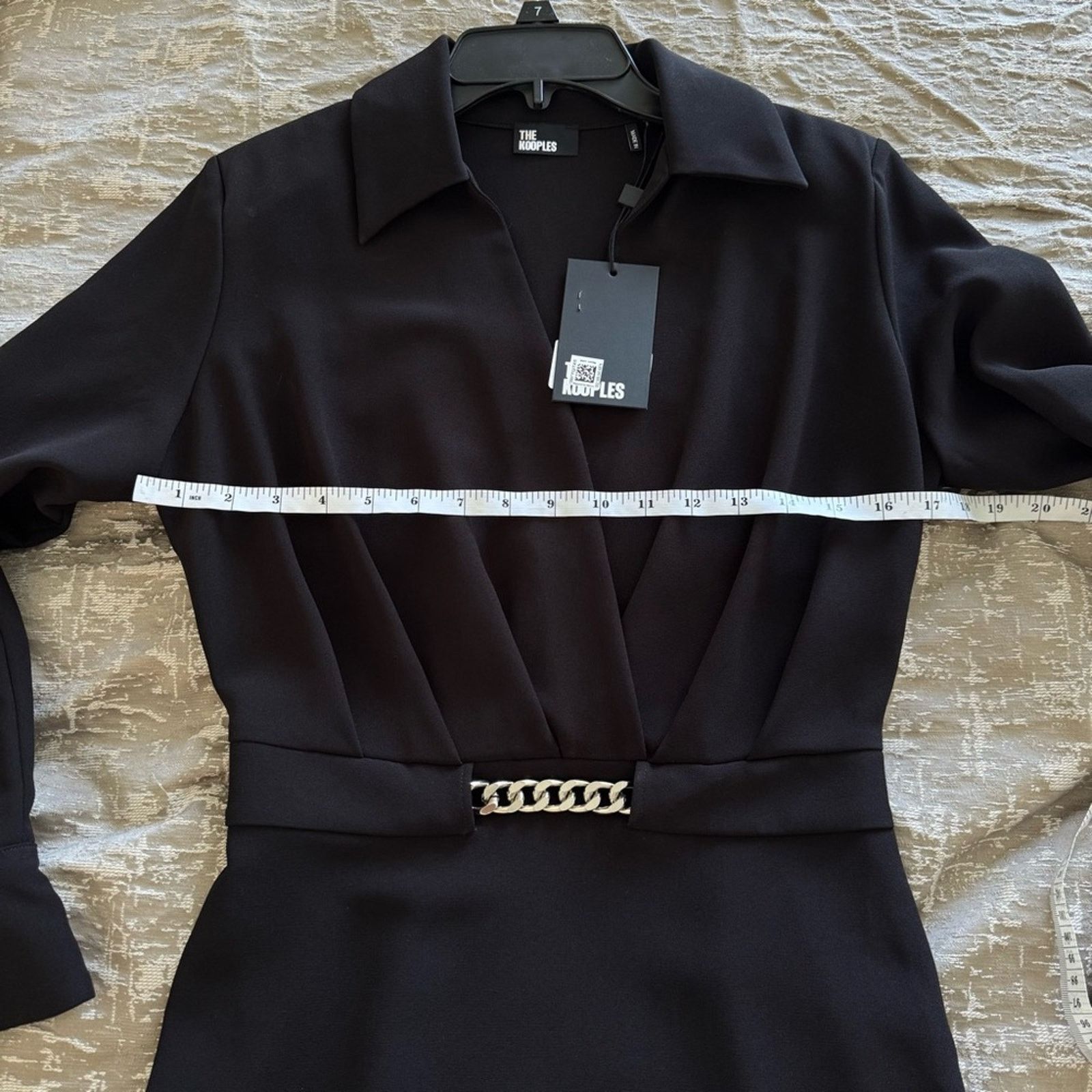 The Kooples NWT! The Kooples Black Plunge Sheath Dress, Size 0 (US XS) Size XS / US 0-2 / IT 36-38 - 11 Thumbnail