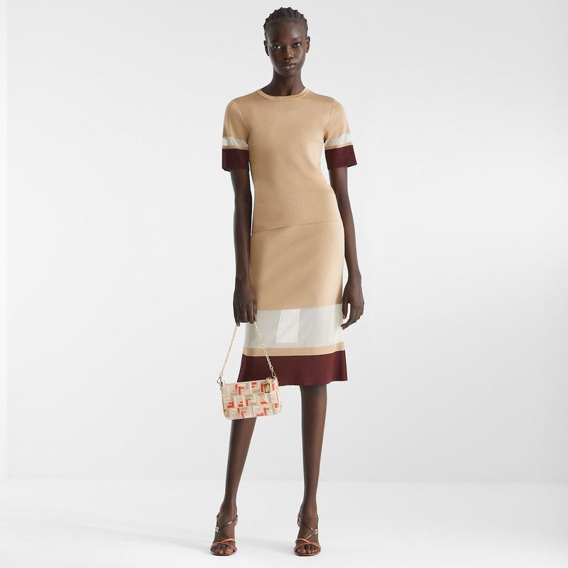 Fendi o1s1wg110326 Jumper in Beige Size L / US 10 / IT 46 - 4 Thumbnail