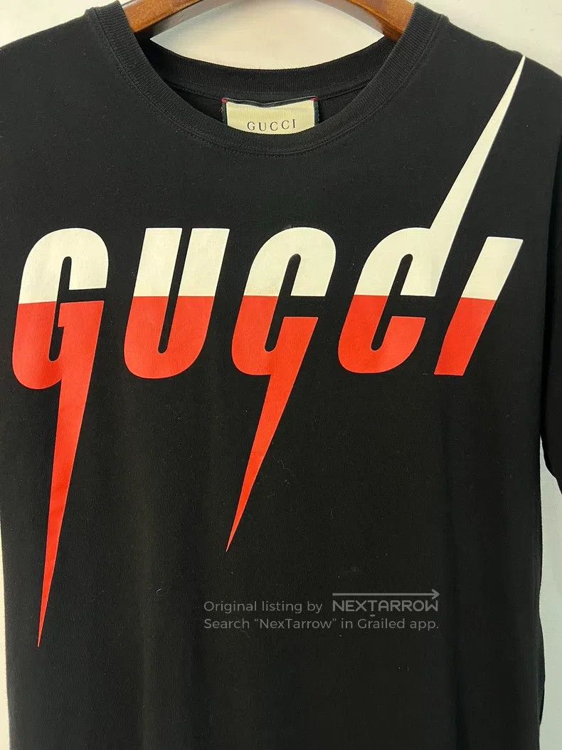 Gucci Gucci Black short-sleeved T-shirt with lightning print Size US S / EU 44-46 / 1 - 2 Thumbnail