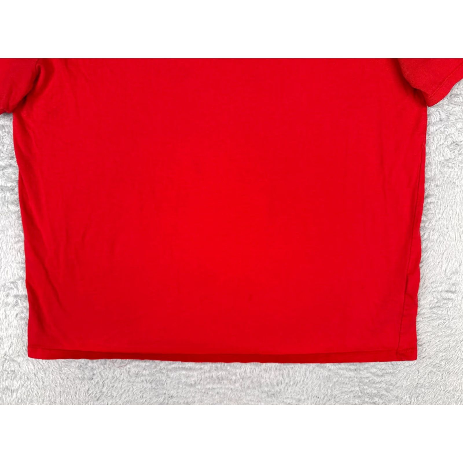 Tommy Hilfiger VINTAGE Tommy Hilfiger Shirt Adult XL Red Short Sleeve Crew Neck 100% Cotton Logo Men Size US XL / EU 56 / 4 - 5 Thumbnail