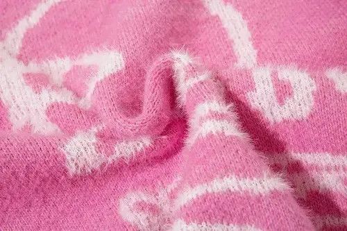Japanese Brand Knitted fluffy sweater skull print pullover patchwork style Size US L / EU 52-54 / 3 - 5 Thumbnail