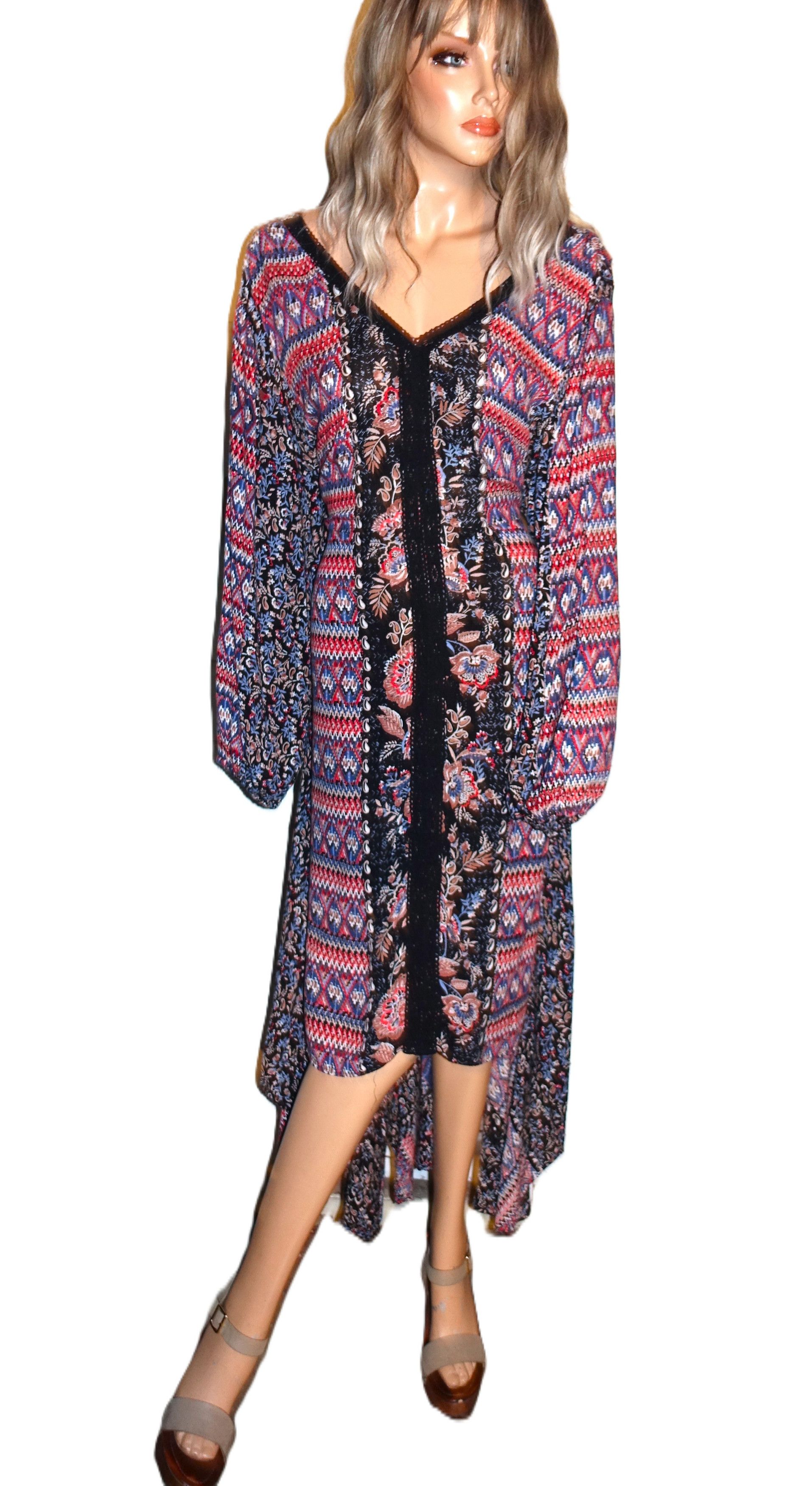 Vintage Vintage Nostalgia Boho High Lo Dress XL Size XL / US 12-14 / IT 48-50 - 8 Thumbnail