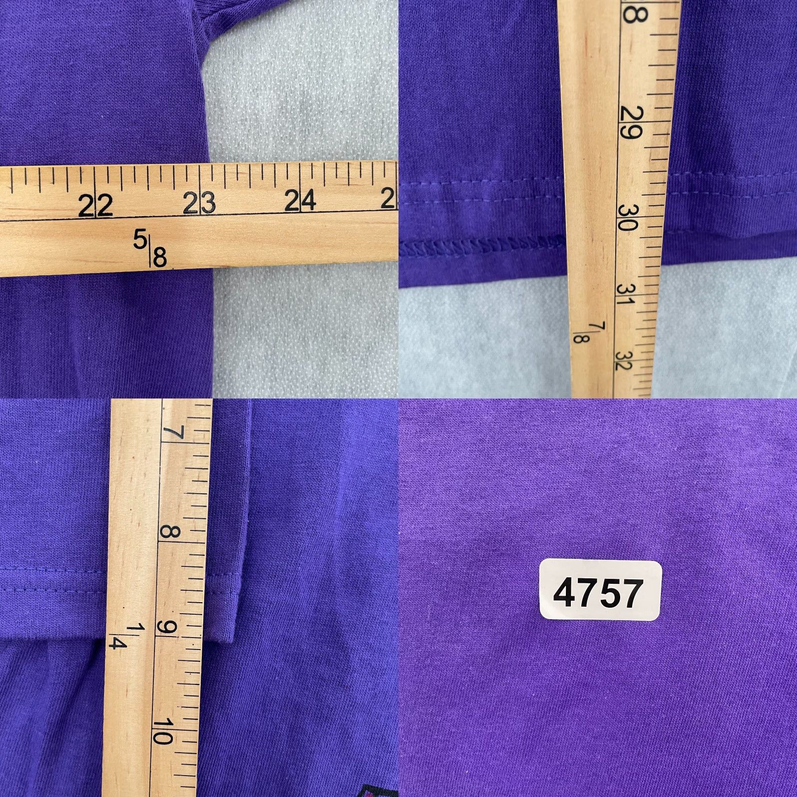 Vintage VINTAGE Hanes Heavyweight The Scream Shirt XL Purple Graphic Print 90s Psychedelic Mens Size US XL / EU 56 / 4 - 8 Thumbnail