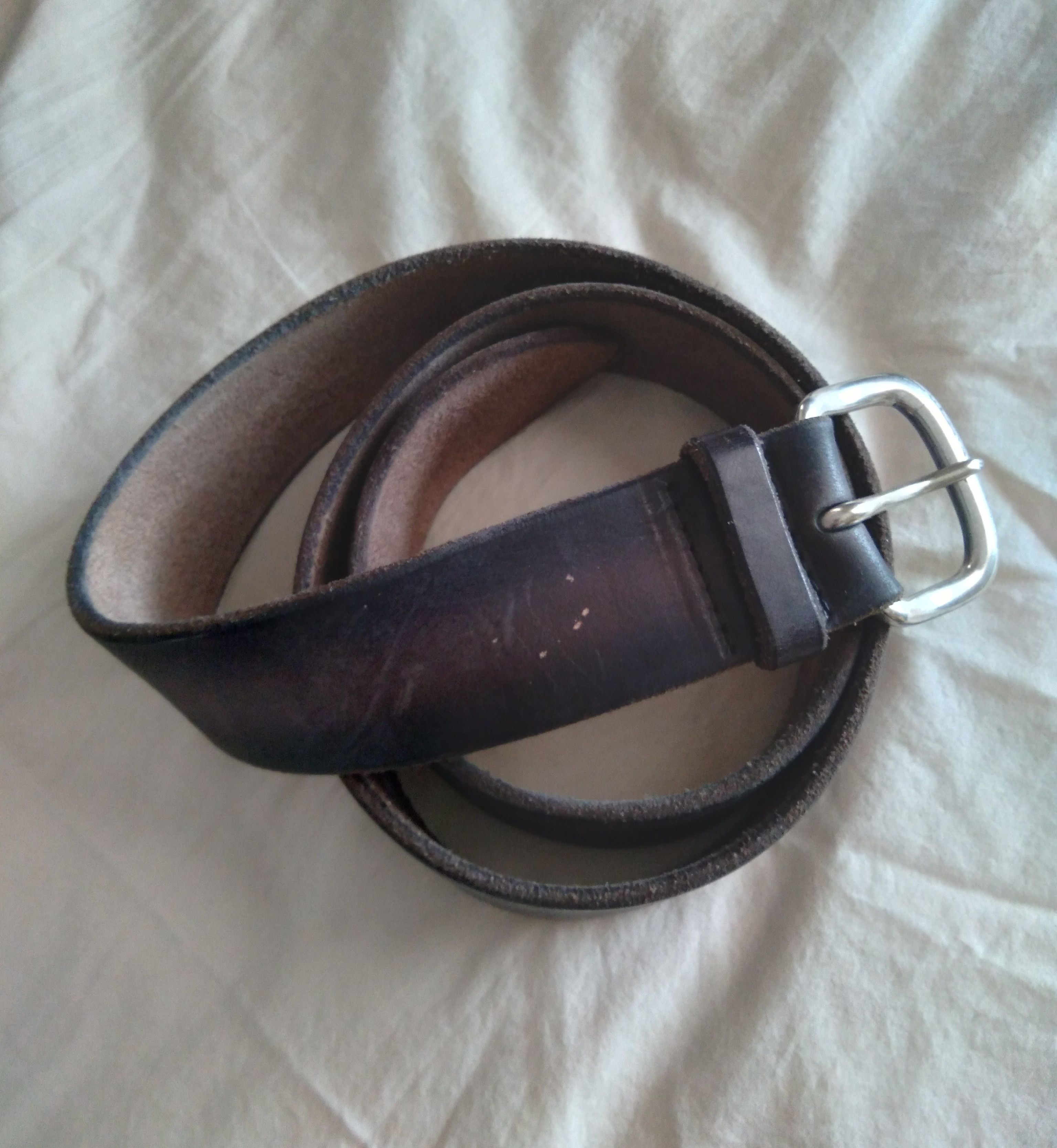Orciani Burnished Black Belt Made in Italy size 95 M/L Size 34 - 1 Thumbnail