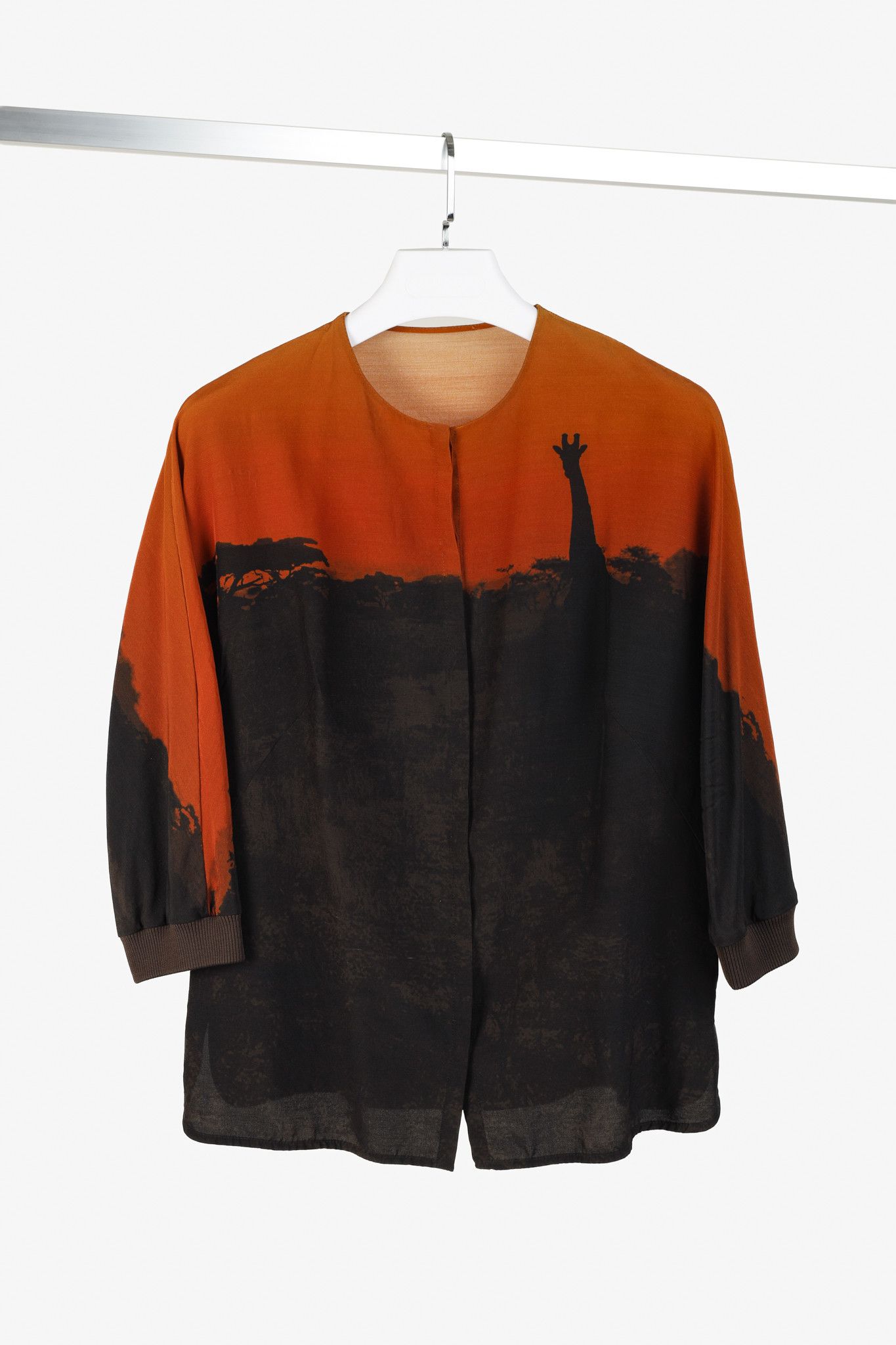 Akris Akris Sunset Giraffe Print Top Size L / US 10 / IT 46 - 1 Thumbnail