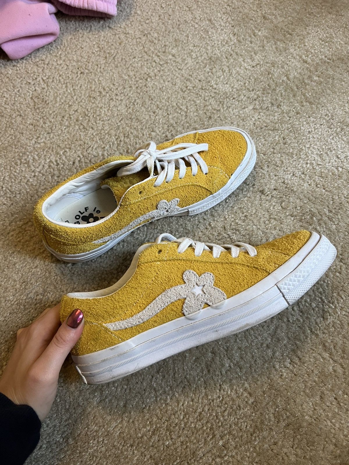 Converse Golf le Fleur Tyler The Creator Golf de fleur yellow converse size 7 women size 5 men Grailed