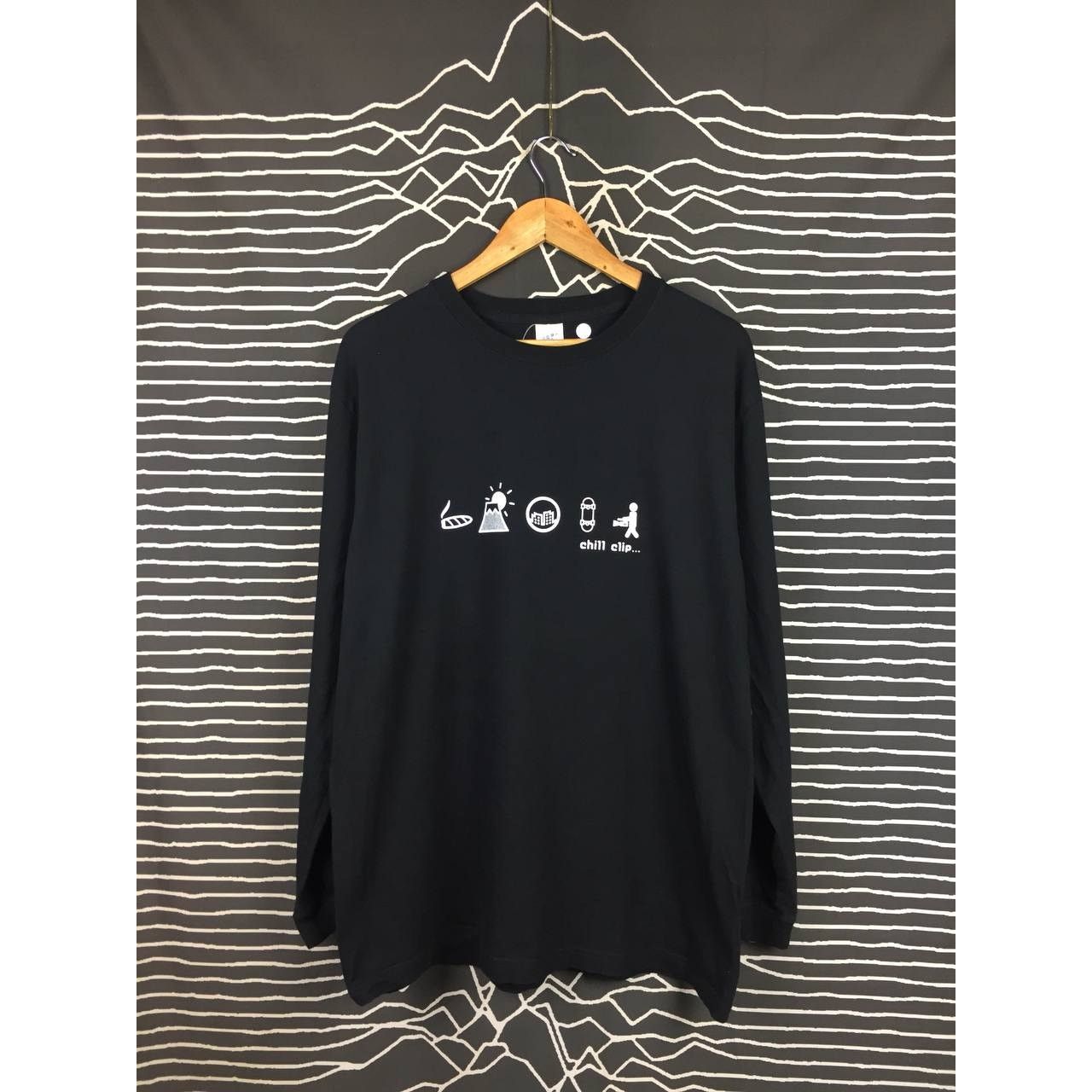Japanese Brand Chill Clip Urban Lifestyle Long Sleeve Tee Size US XL / EU 56 / 4 - 2 Thumbnail