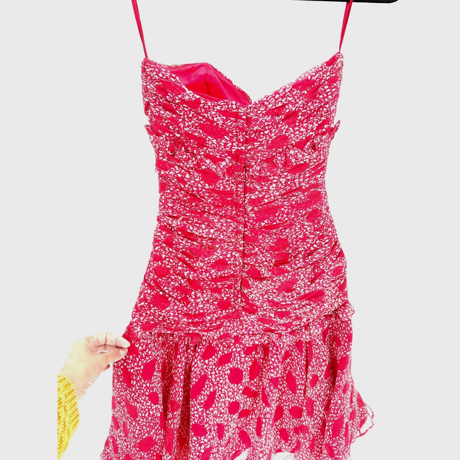 Other Vintage Victor Costs silk dress size S/XS strapless bodice Size XS / US 0-2 / IT 36-38 - 2 Thumbnail