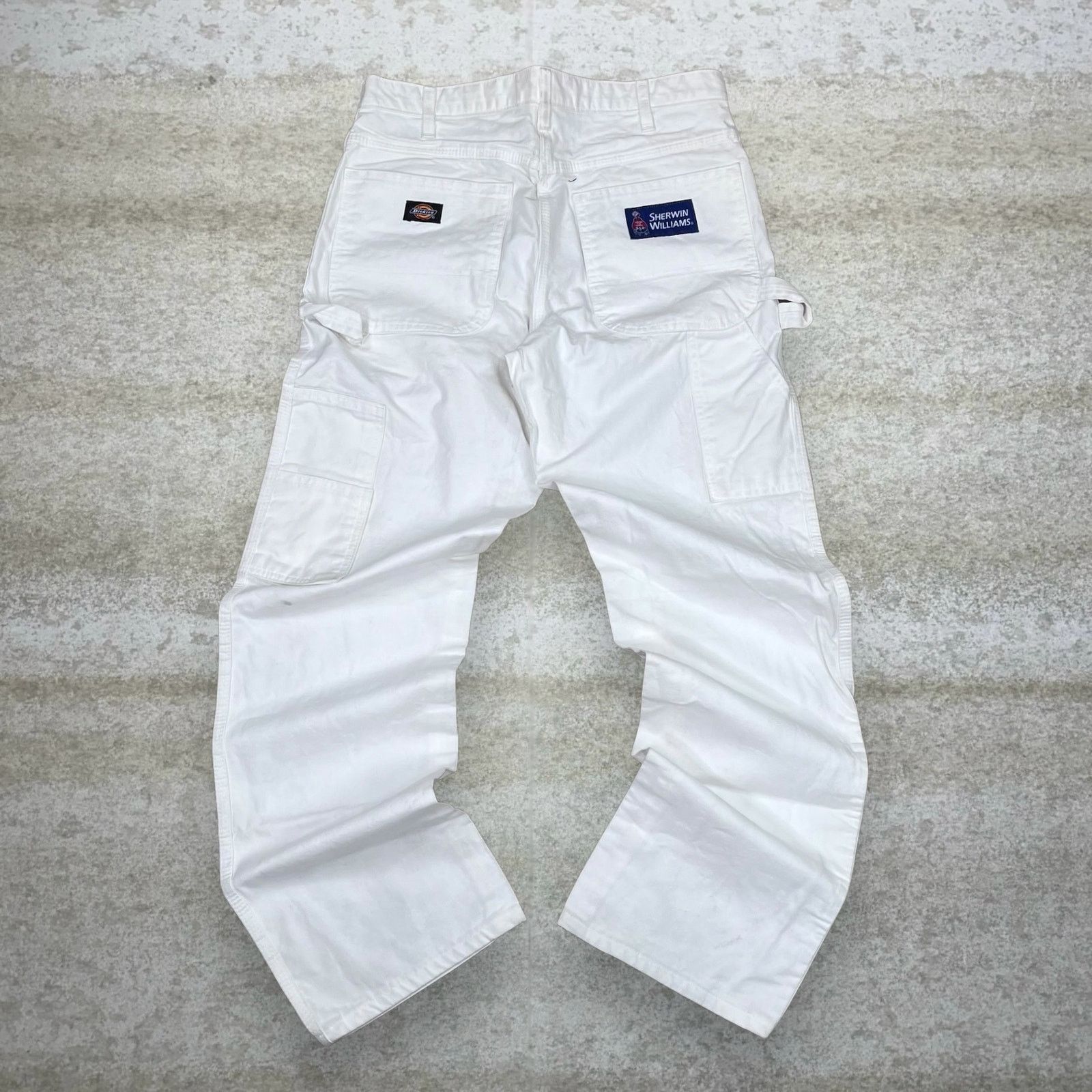 image of Dickies Carpenter Pants Snow White Canvas Baggy 90S, Men's (Size 36)