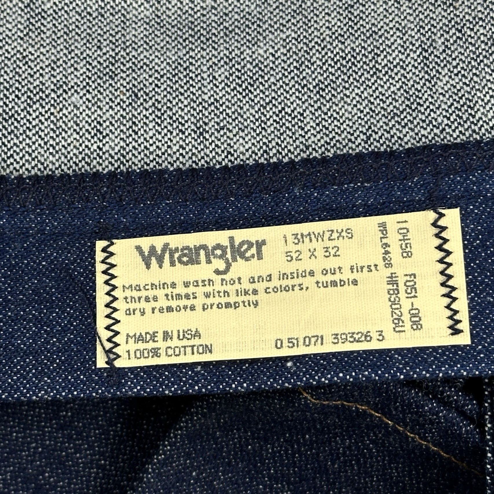 Wrangler VINTAGE Wrangler Jeans Mens 52x32 Dark Wash Cowboy Cut Deadstock 13MWZ USA Made Denim Jeans 5-Pocket Mens Cowboy USA Size US 36 / EU 52 - 7 Thumbnail