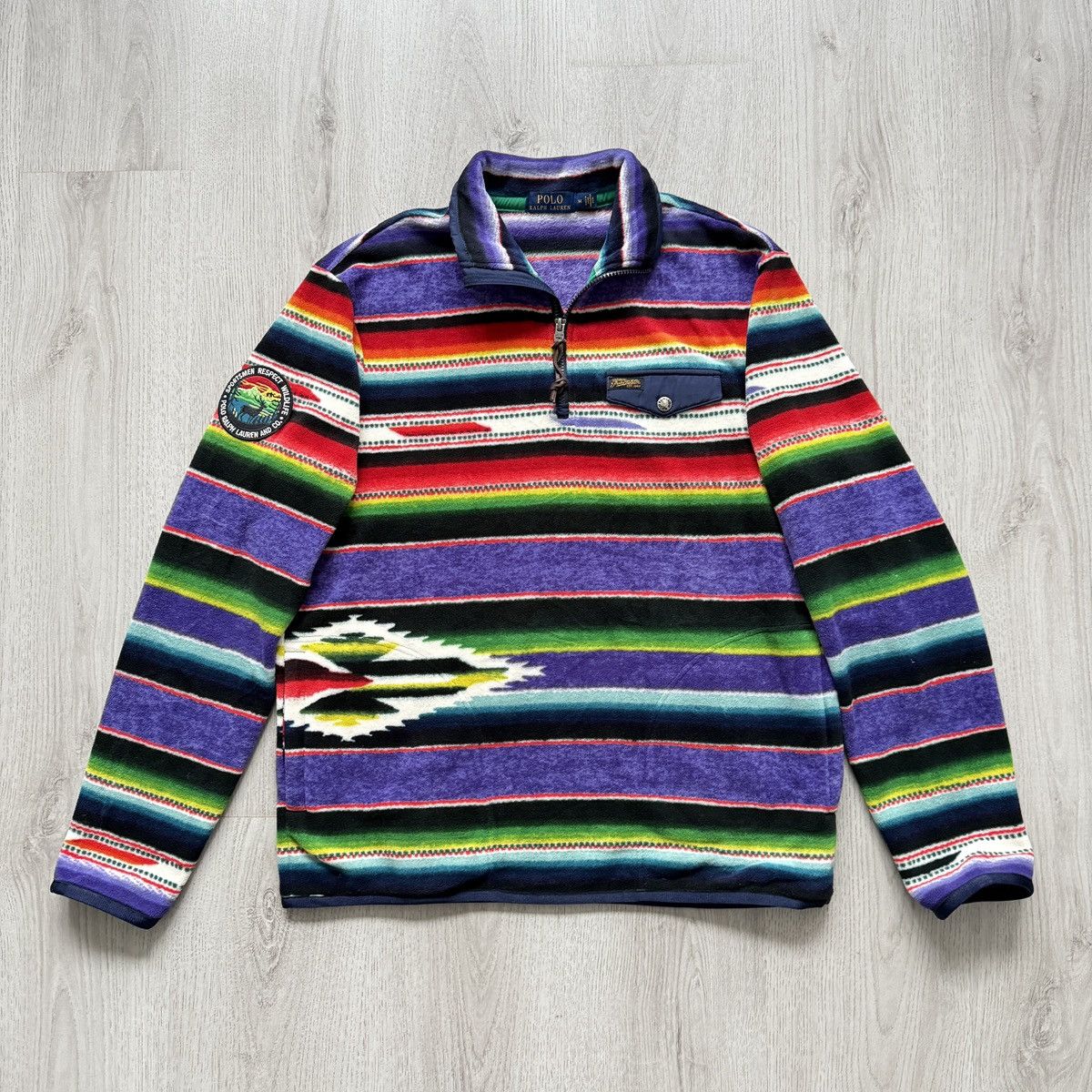 Polo Ralph Lauren POLO Ralph Lauren Sportsman 1/4 Quarter Zip Fleece Size US M / EU 48-50 / 2 - 1 Thumbnail