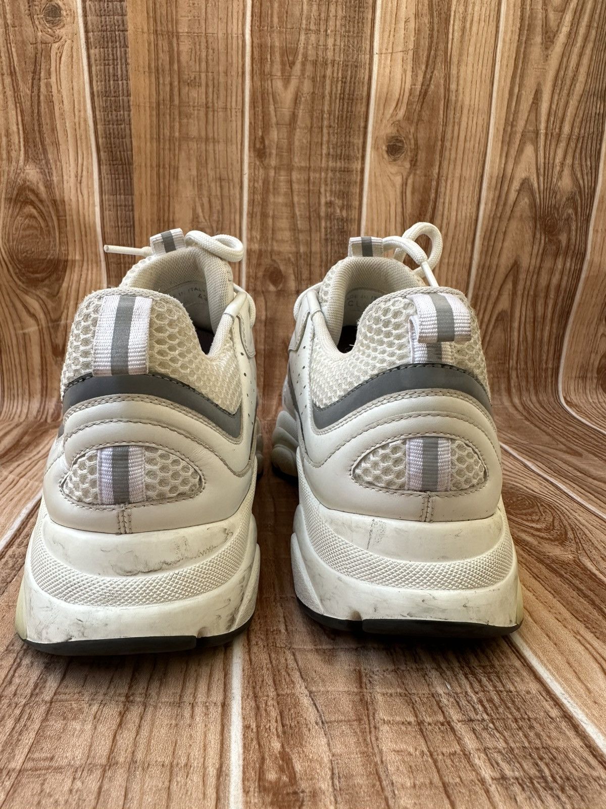Dior Dior B22 White Silver Mesh Leather Lowtops Size US 10 / EU 43 - 16 Thumbnail