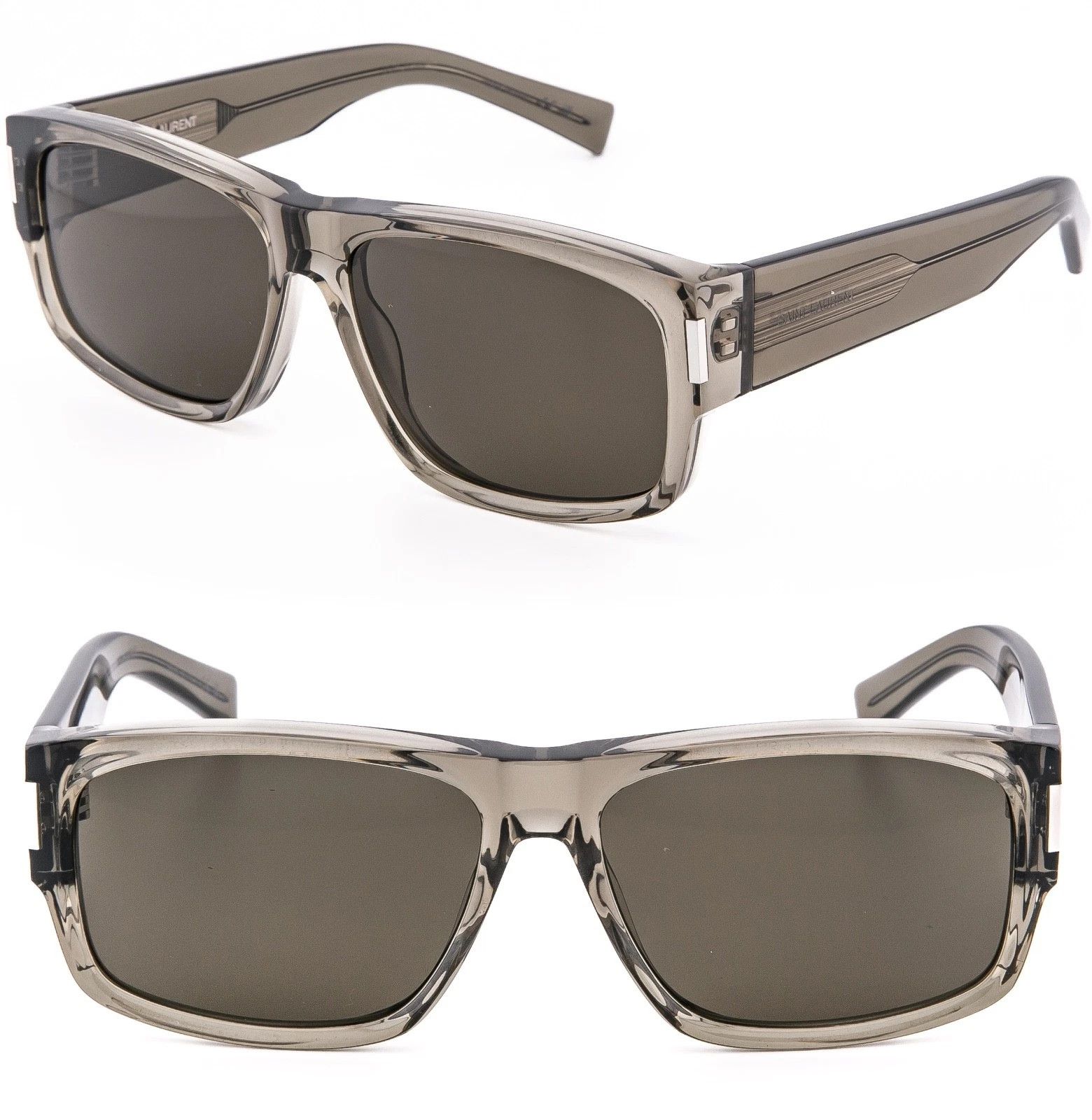 Saint Laurent Paris SAINT LAURENT SHADE SL 689 SL689 Crystal Brown Classic 004 Size ONE SIZE - 1 Thumbnail
