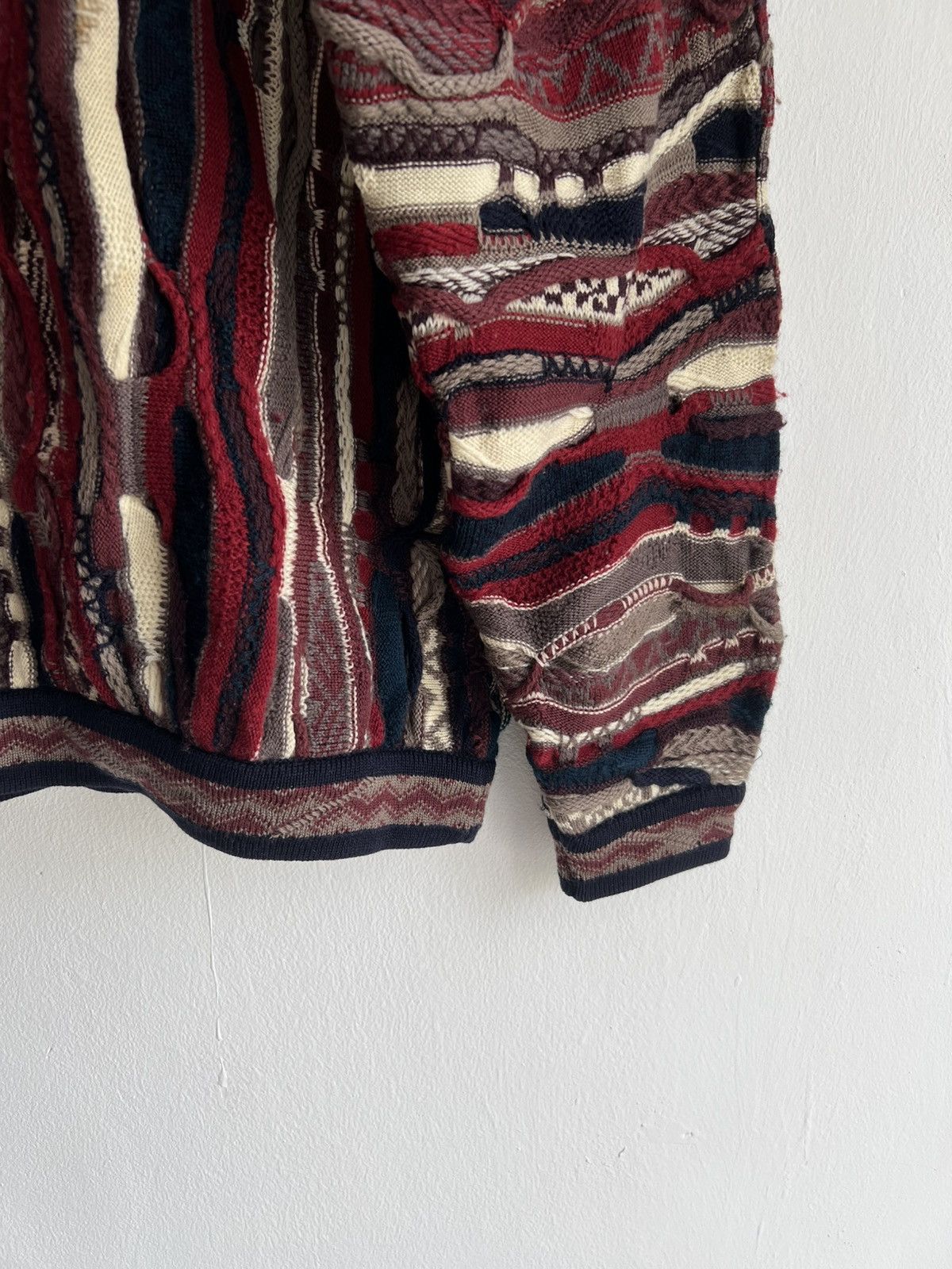 Coogi ARCHIVE 1990s Coogi 3D Cable Knit Cosby Oversized Sweater Size US M / EU 48-50 / 2 - 5 Thumbnail