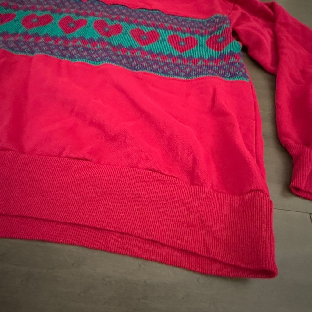 Other Nucleus vintage ladies hearts sweater large 80s Size L / US 10 / IT 46 - 2 Thumbnail