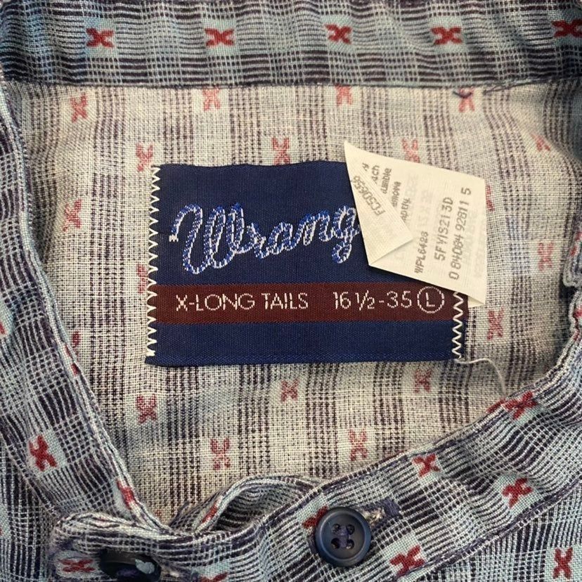 Wrangler Wrangler Vintage Blue Mock Neck Polo Shirt Men Large Bin I-1 Size US L / EU 52-54 / 3 - 3 Thumbnail