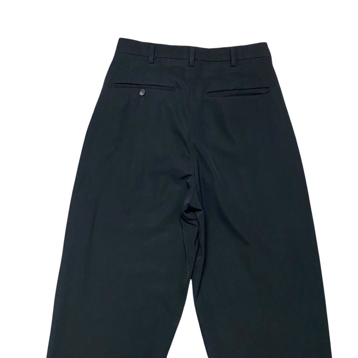 Yohji Yamamoto SS2001 Ys For Men Black Wool Rayon Baggy Pants Size US 28 / EU 44 - 11 Thumbnail