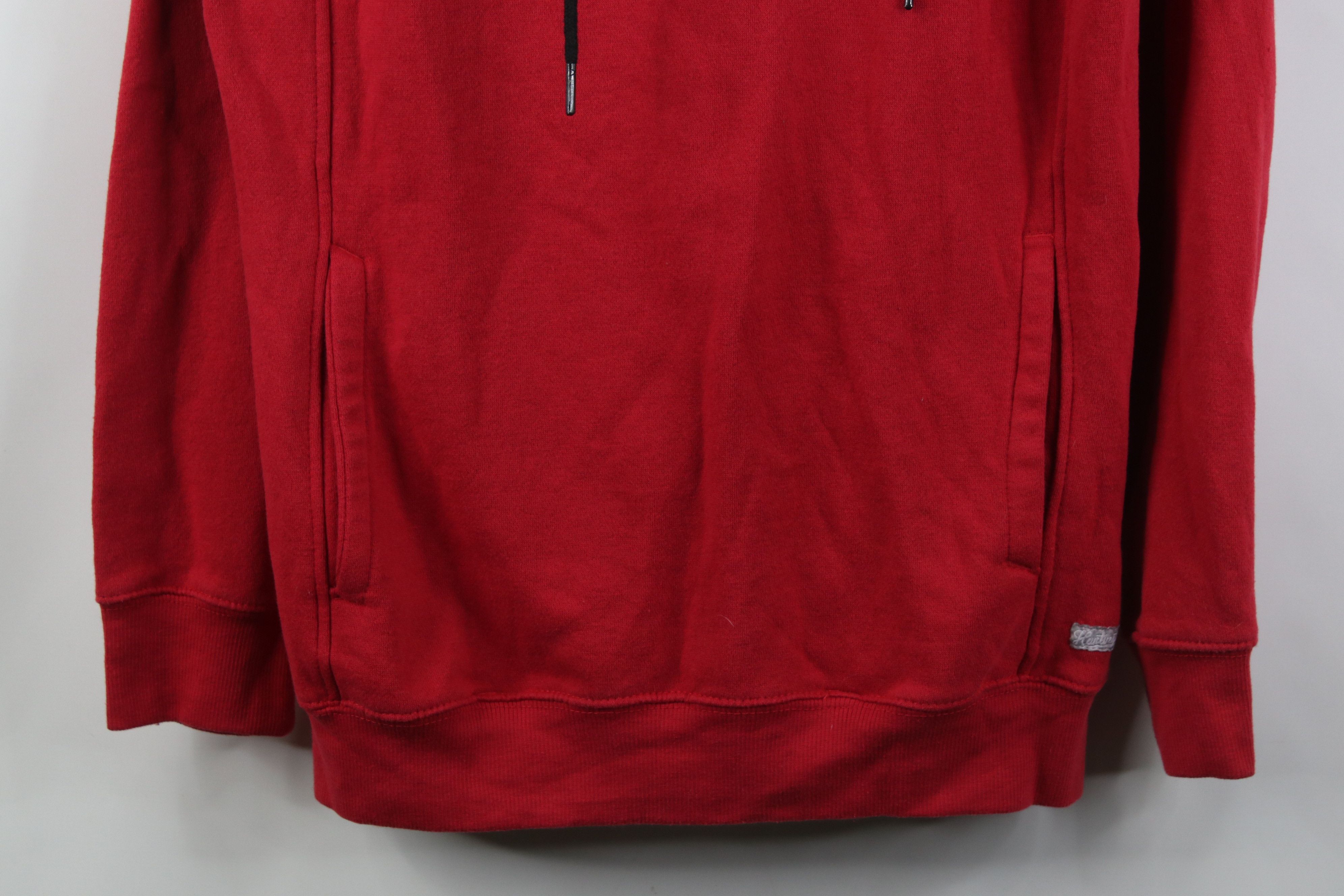 Vintage Vintage Y2K Streetwear Blend Blank Hoodie Sweatshirt Red Size US L / EU 52-54 / 3 - 3 Thumbnail
