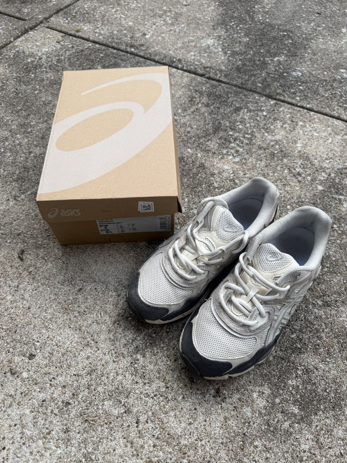 Asics Gel-NYC White Smoke Grey Size US 8 / EU 41 - 1 Thumbnail