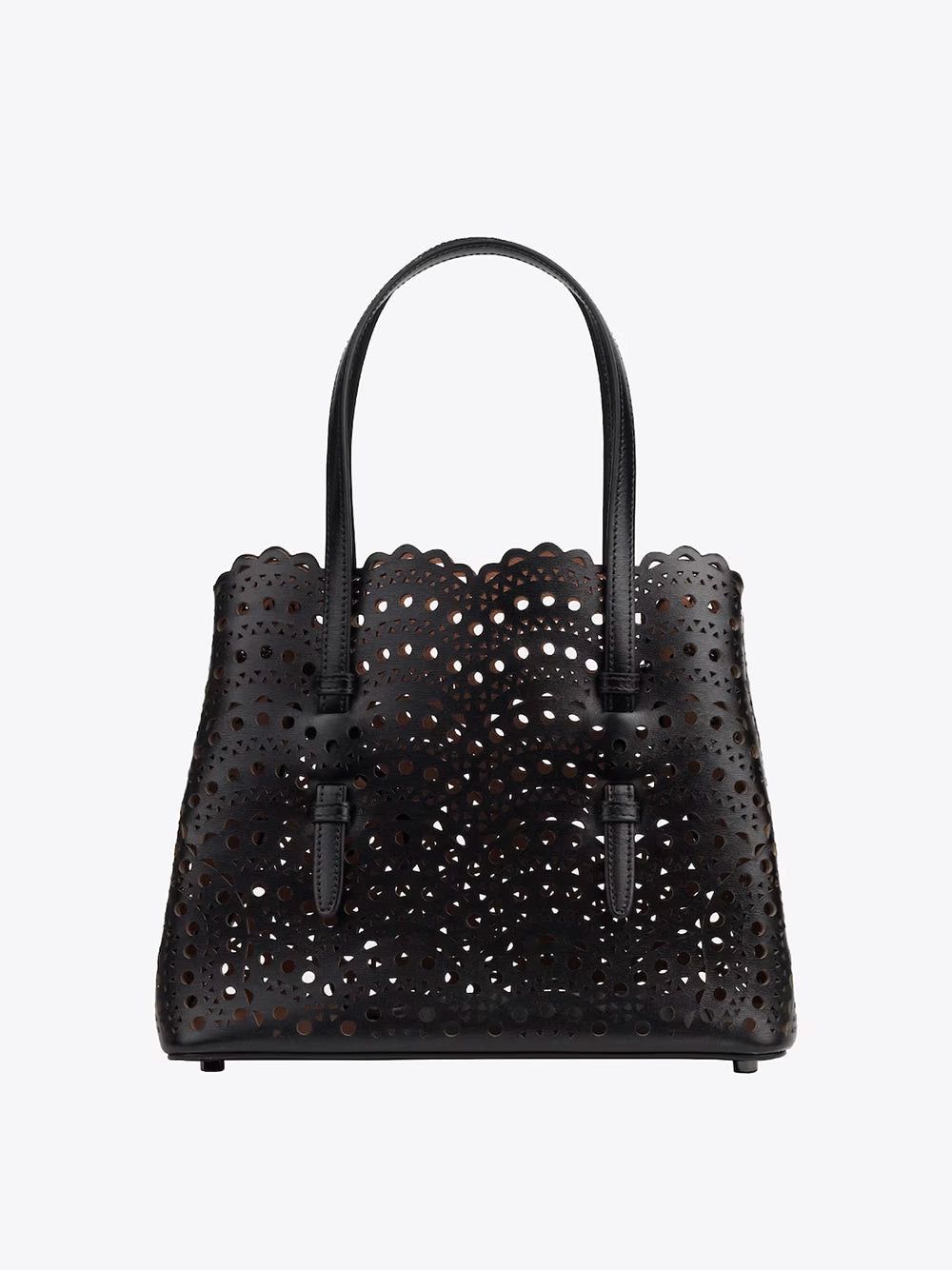 image of Alaia Alaïa Mina 25 Leather Bag in Black, Women's