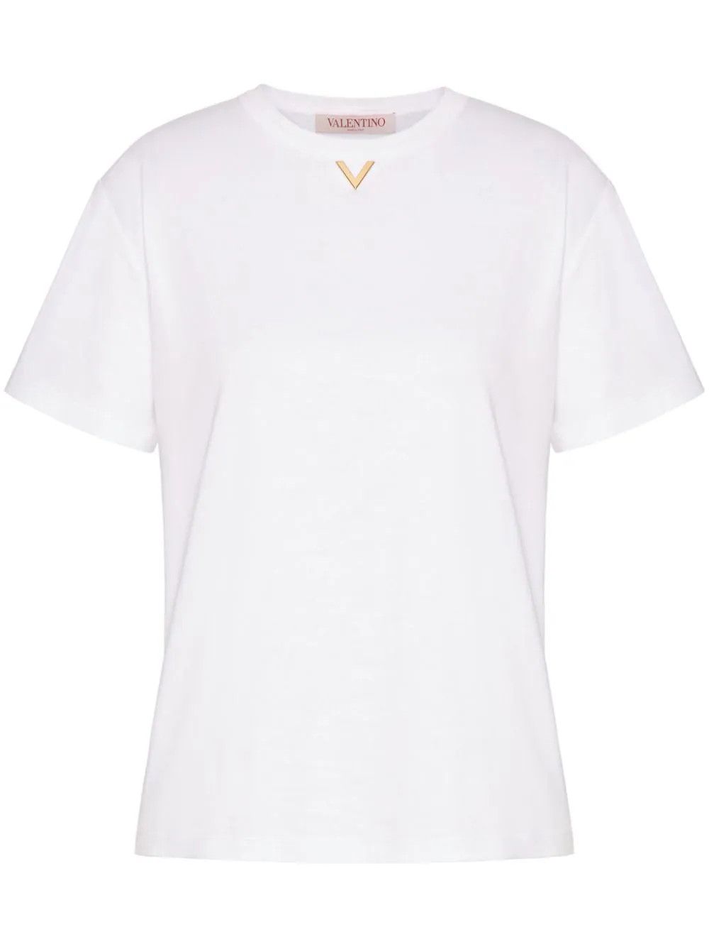 Valentino o1s22i1n0924 Con Stampa T-Shirt in White Size S / US 4 / IT 40 - 1 Thumbnail