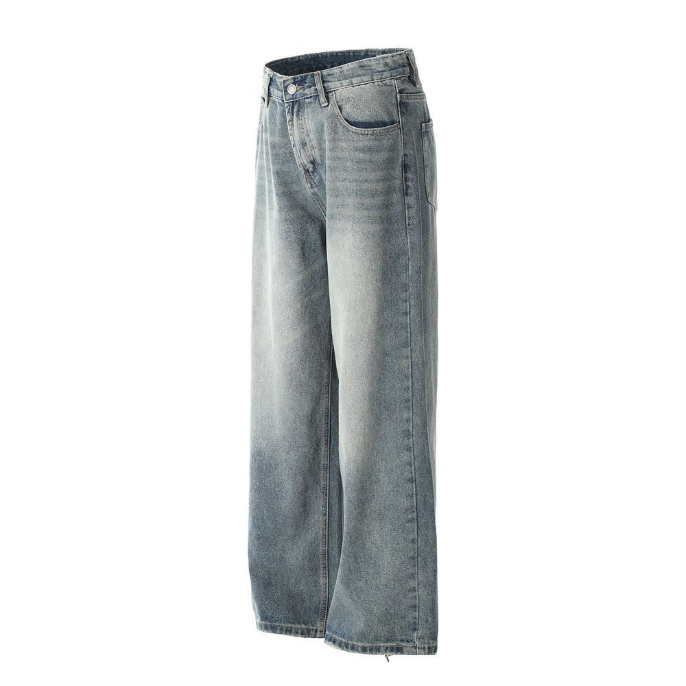 Japanese Brand × Jean American retro men's loose punk distressed washed jeans Size US 32 / EU 48 - 2 Thumbnail
