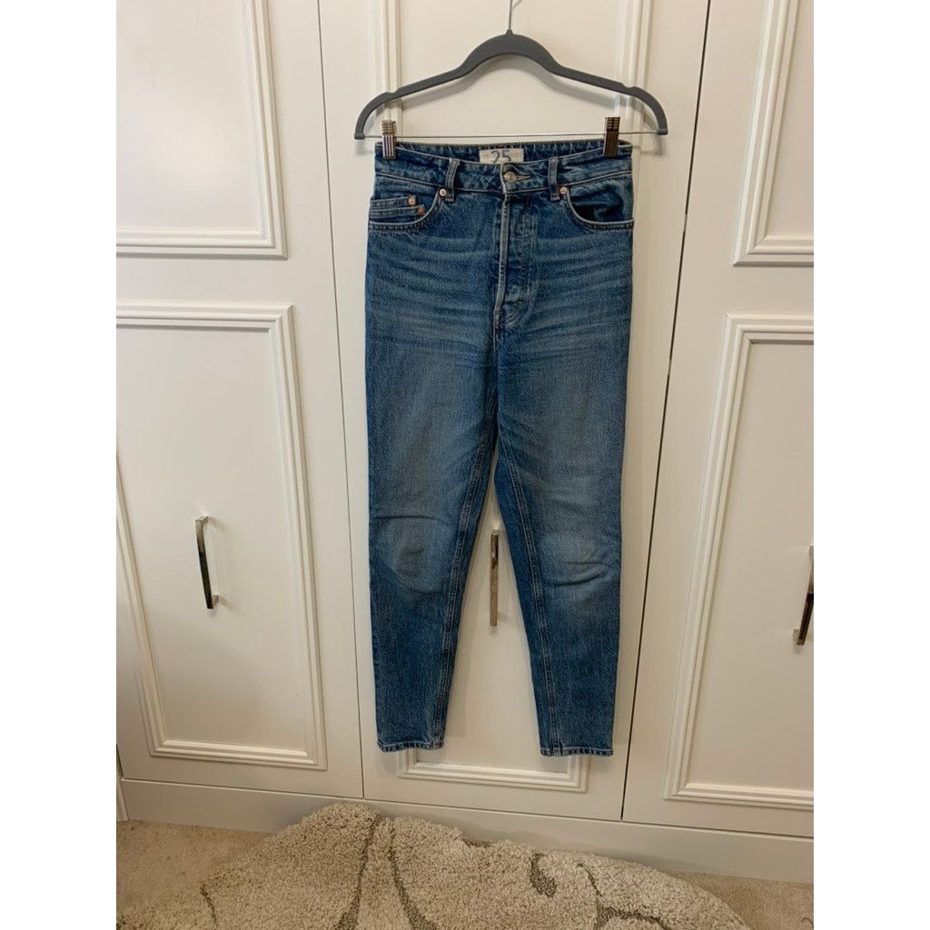 Free People We The Free Jeans Women's High Waist Straight Leg Jeans Size 25" / US 0 / IT 36 - 1 Thumbnail