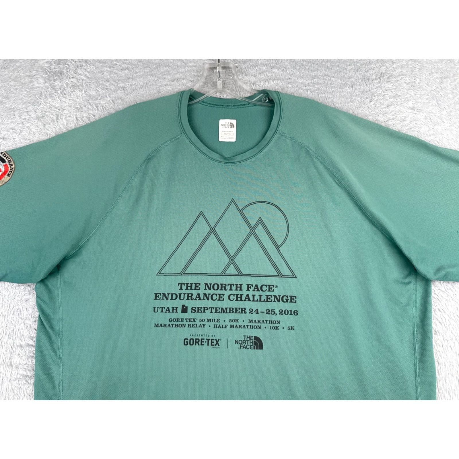 The North Face The North Face Shirt Men 2XL Green Short Sleeve Crew Neck Polyester Read Size US XXL / EU 58 / 5 - 4 Thumbnail