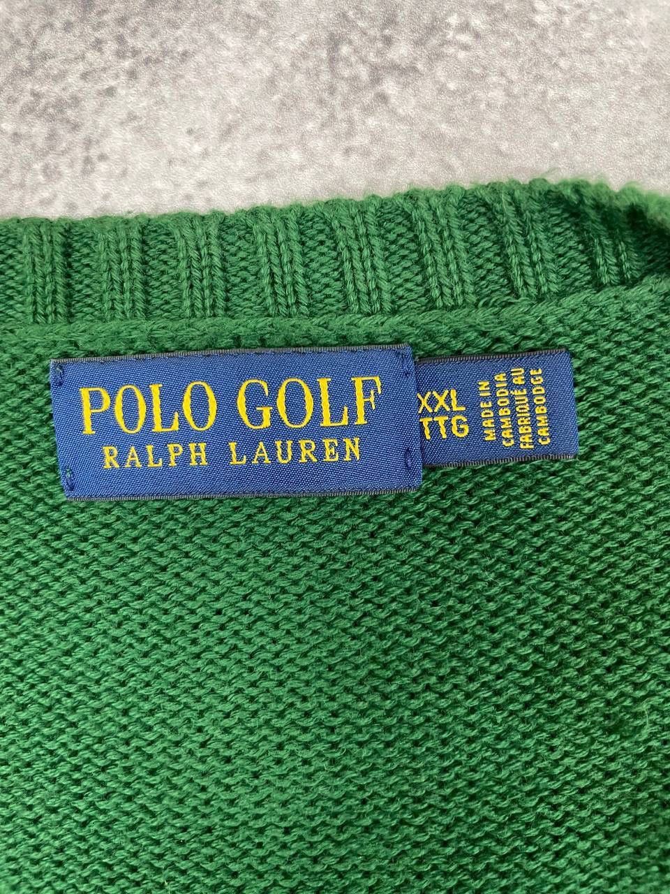Polo Ralph Lauren Polo Ralph Lauren Golf Men Cotton Knit Sweater GreenCrewneck Size US XXL / EU 58 / 5 - 4 Thumbnail
