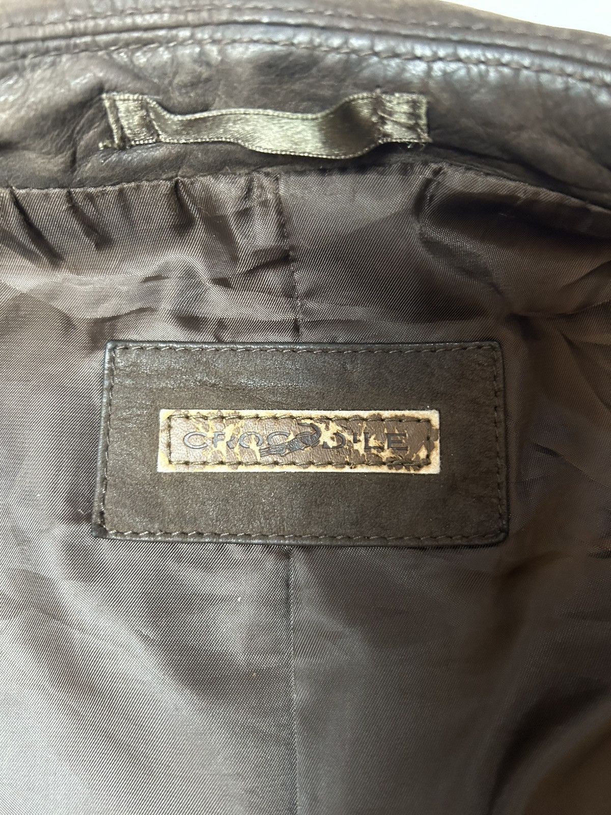 Lacoste × Vintage CROCODILE LEATHER JACKET Size US XL / EU 56 / 4 - 5 Thumbnail