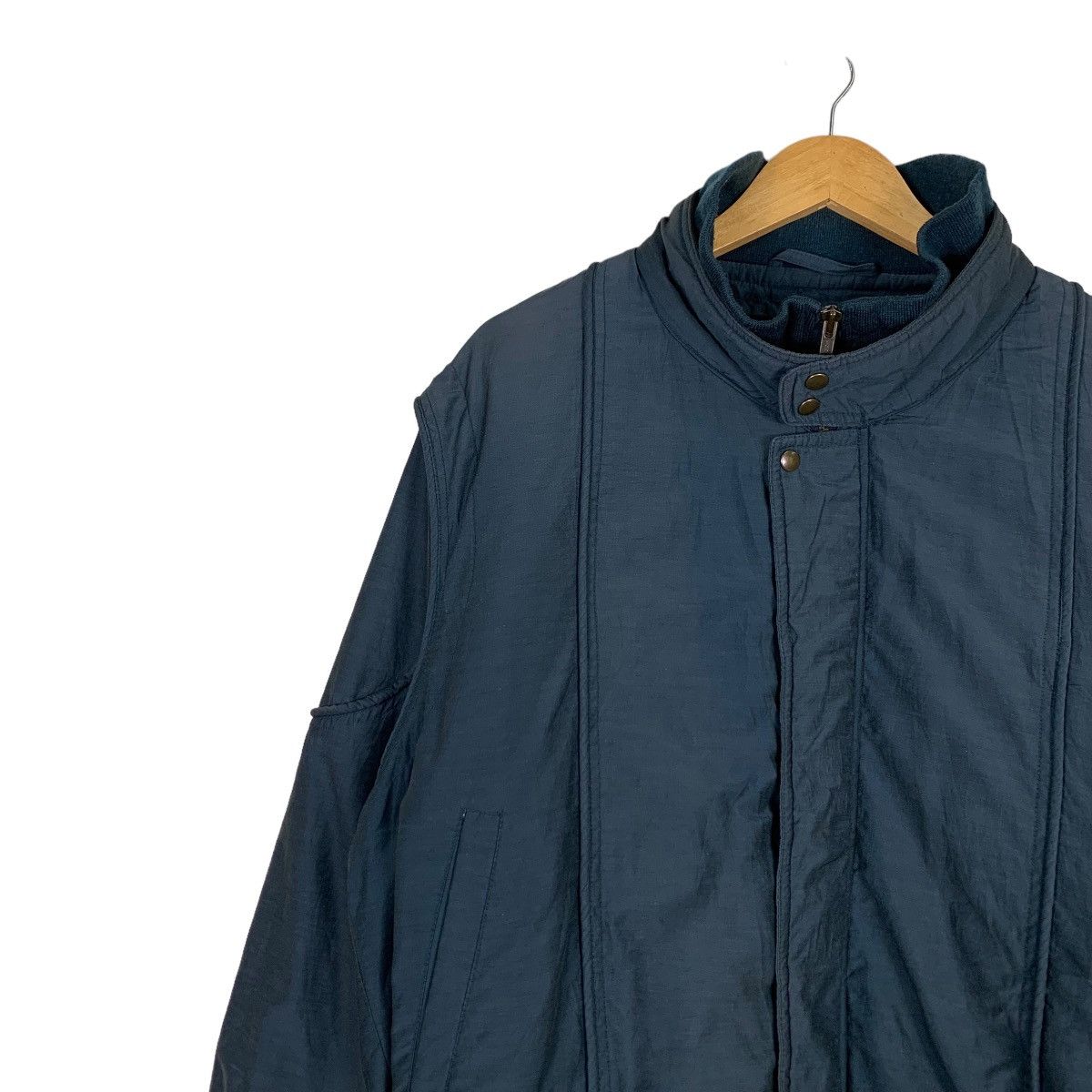 Japanese Brand LONE RICH Blue Parachute Bomber Jacket #1097-C50 Size US L / EU 52-54 / 3 - 6 Thumbnail