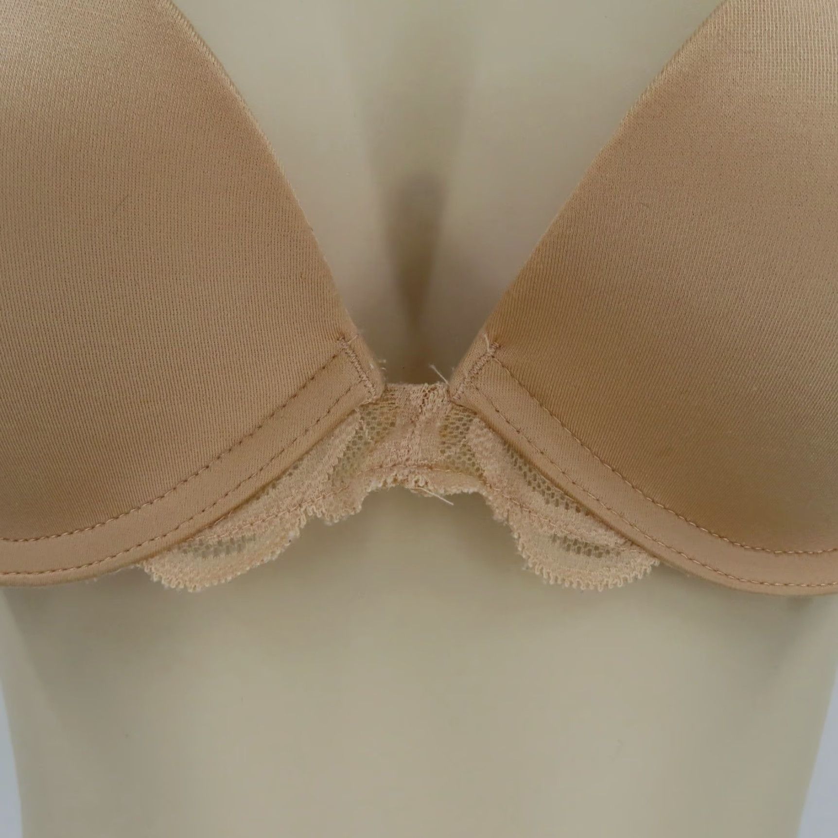 Victoria's Secret PINK Victoria's Secret 34B Push Up Bra Beige Floral Lace Underwire Padded Size ONE SIZE - 3 Thumbnail